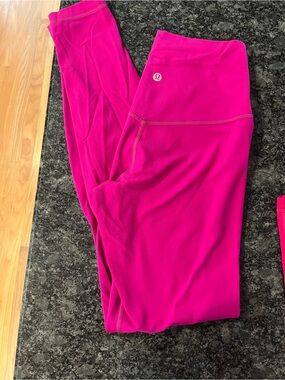 lululemon athletica Bright Pink Performance Leggings